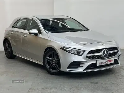 Begagnad Mercedes A180 AMG line 116 HK (85 kW) 2018 Silver Halvkombi