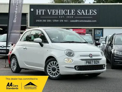 Used Fiat 500 Lounge 69 HP (50 kW) 2017 White Hatchback