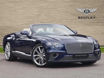 Used Bentley Continental GT Convertible 625 HP (459 kW) 2020 Blue Cabriolet