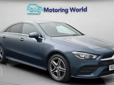 Used Mercedes CLA250e AMG Line Premium 218 HP (160 kW) 2022 Blue Coupe