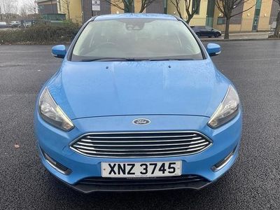Used Ford Focus Titanium 125 HP (91 kW) 2017 Blue Hatchback