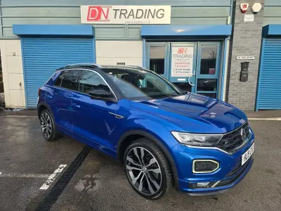 Used VW T-Roc R-line 150 HP (110 kW) 2019 Blue SUV