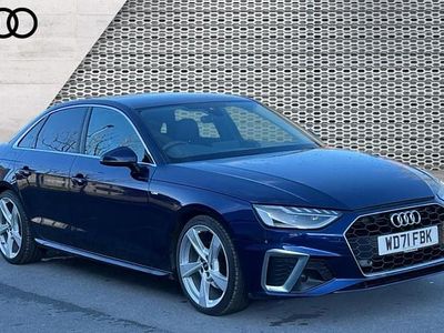 Used Audi A4 S-Line 163 HP (119 kW) 2022 Blue Sedan