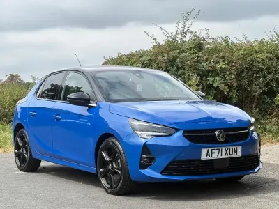 Used Vauxhall Corsa SRi 100 HP (73 kW) 2021 Blue Hatchback