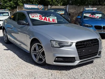 Used Audi A5 S-Line 177 HP (130 kW) 2015 Silver Coupe