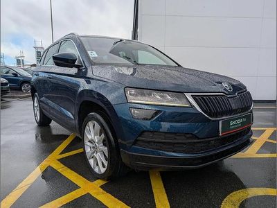Used Skoda Karoq SE L 116 HP (85 kW) 2019 Lava blue metallic SUV