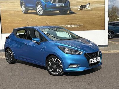 Used Nissan Micra Acenta 91 HP (66 kW) 2022 Blue Hatchback