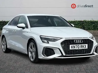 Used Audi A3 S-Line 150 HP (110 kW) 2020 White Sedan
