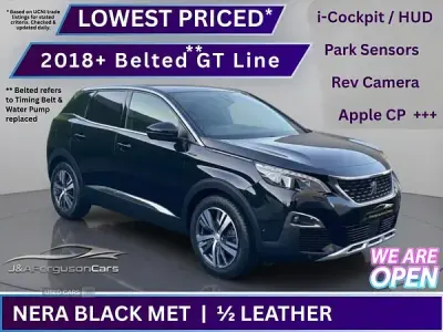 Used Peugeot 3008 GT-line 120 HP (88 kW) 2018 Black SUV