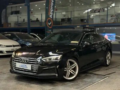 Used Audi A5 Sportback S-Line 190 HP (139 kW) 2019 Black Hatchback