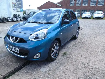 Begagnad Nissan Micra N-TEC 2016 Blå Halvkombi