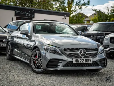 Usado Mercedes C200 AMG line 2022 Cinzento Cabrios