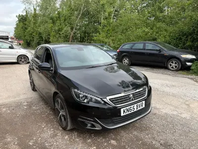 Used Peugeot 308 GT-line 120 HP (88 kW) 2015 Black Hatchback