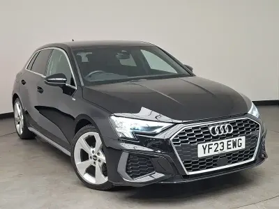 Used Audi A3 S-Line 110 HP (80 kW) 2023 Black Sedan