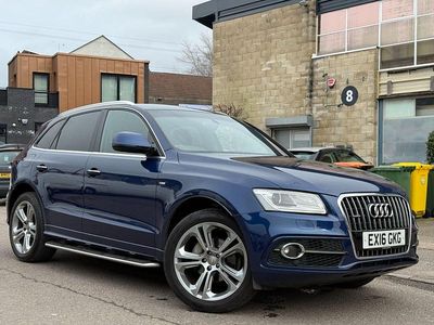 Used Audi Q5 S-line plus 230 HP (169 kW) 2016 Blue SUV