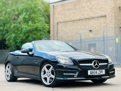 Begagnad Mercedes SLK200 AMG 184 HK (135 kW) 2014 Svart Cab