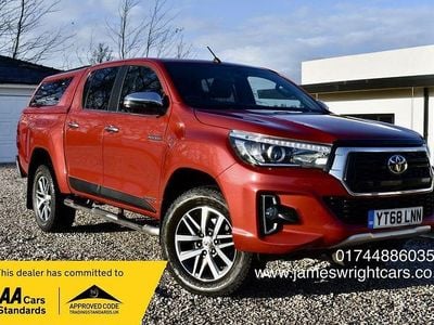 Red Used 2018 Toyota HiLux Pickup | £15,417 (Fair price)