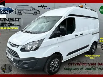 Used Ford Transit Custom 105 HP (77 kW) 2017 White Van