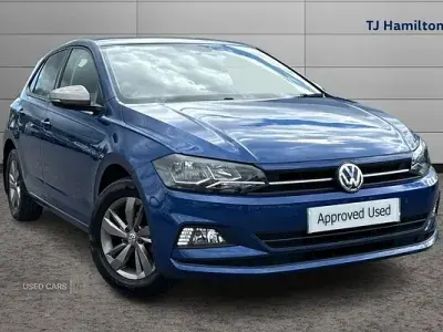 Used VW Polo Match 95 HP (69 kW) 2021 Blue Hatchback