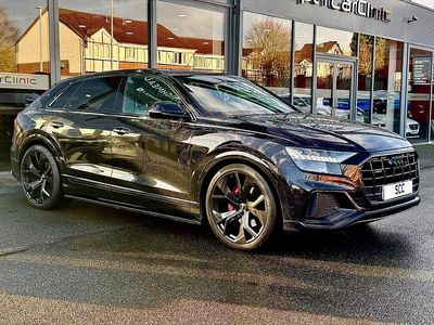 Black Used 2019 Audi Q8 S-Line SUV | £34,995 (A bit pricey)