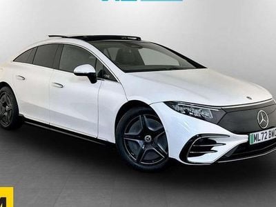 White Used 2022 Mercedes EQS450+ AMG line Sedan | £42,695 (Fair price)