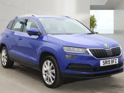 Używany Skoda Karoq SE L 150 KM (110 kW) 2019 Niebieski SUV