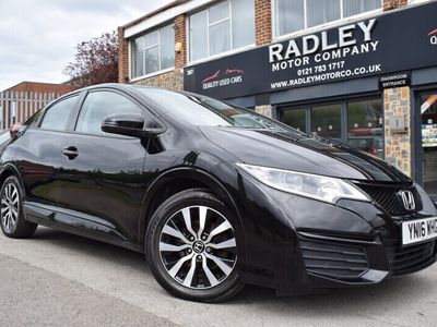 used Honda Civic Civic 2016 (16)1.4 i-VTEC S Euro 6 (s/s) 5dr Petrol Black