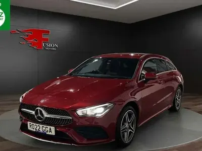 Used Mercedes CLA250e Shooting Brake AMG Line Premium 218 HP (160 kW) 2022 Red Estate