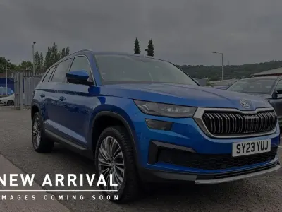 Used Skoda Kodiaq SE L Executive 150 HP (110 kW) 2023 Race blue metallic SUV