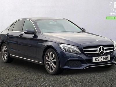 Blue Used 2018 Mercedes C200 Active Sedan | £14,999 (Good price)