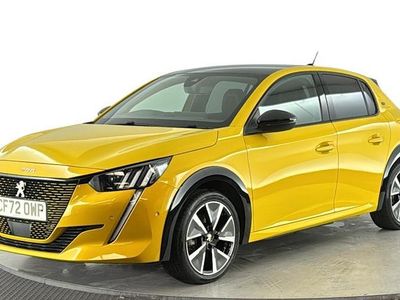 Used Peugeot e-208 Premium 100 kW (136 HP) 2022 Yellow Hatchback