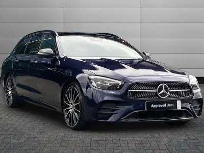 Used Mercedes E200 AMG line 208 HP (152 kW) 2023 Blue Estate