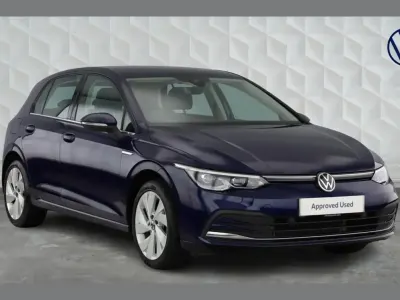 Used VW Golf VIII Style 128 HP (94 kW) 2020 Blue Hatchback