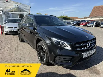 Used Mercedes GLA200 AMG Line Premium 156 HP (114 kW) 2018 Black SUV