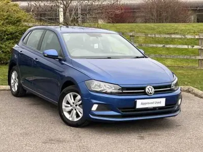 Used VW Polo SE 95 HP (69 kW) 2020 Blue Hatchback