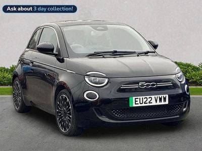 Used Fiat 500e La Prima 86 kW (118 HP) 2022 Black Hatchback