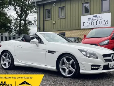 Used Mercedes SLK200 AMG 184 HP (135 kW) 2014 White Cabriolet