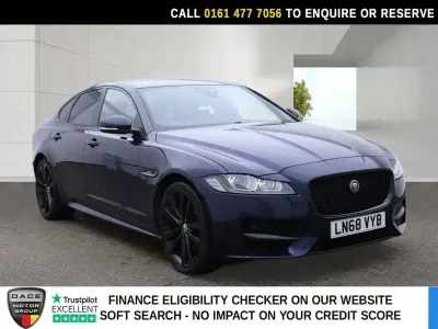 Used Jaguar XF R-Sport 250 HP (183 kW) 2018 Blue Sedan