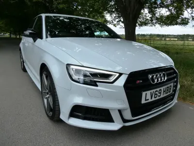 Used Audi S3 Sportback Black Edition 296 HP (217 kW) 2019 Ibis white Hatchback