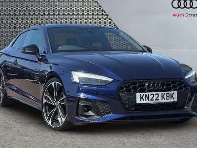 Used Audi A5 Black Edition 163 HP (119 kW) 2022 Blue Coupe
