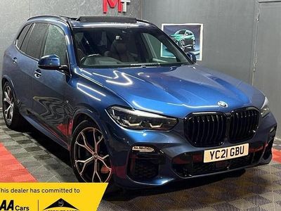 Blue Used 2021 BMW X5 M Sport SUV | £39,990 (Good price)