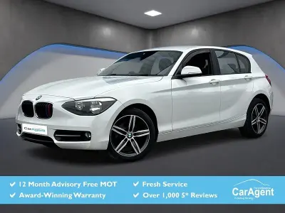Used BMW 118 Sport Line 143 HP (105 kW) 2013 White Hatchback
