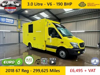 Used Mercedes Sprinter 190 HP (139 kW) 2018 Yellow Van