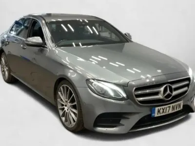 Used Mercedes E220 AMG line 194 HP (142 kW) 2017 Grey Sedan