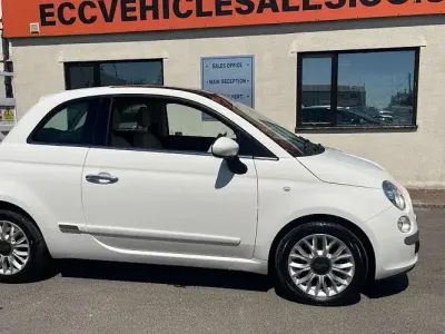 Used Fiat 500 Lounge 69 HP (50 kW) 2014 White Hatchback