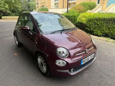 Used Fiat 500 Lounge 69 HP (50 kW) 2016 Red Hatchback