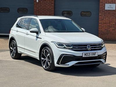 White Used 2021 VW Tiguan R-line SUV | £22,495 (Fair price)