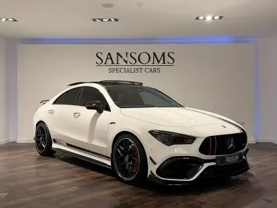 Used Mercedes CLA45 AMG AMG 421 HP (309 kW) 2021 White Coupe