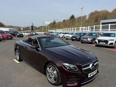 Used Mercedes E220 AMG line 194 HP (142 kW) 2019 Red Cabriolet