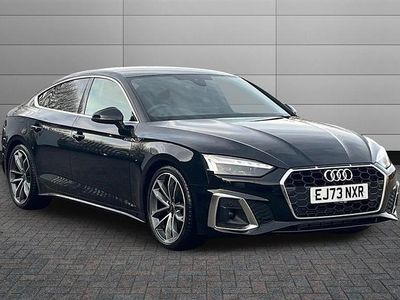 Mythos black Used 2023 Audi A5 S-Line Hatchback | £27,550 (Fair price)